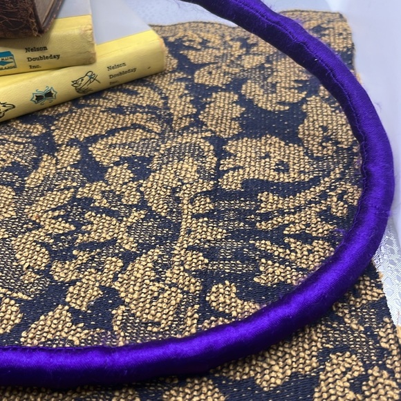 Maximalist Purple Paisley Beaded Handbag by World Finds Fair Trade and Handmade - Picture 8 of 8